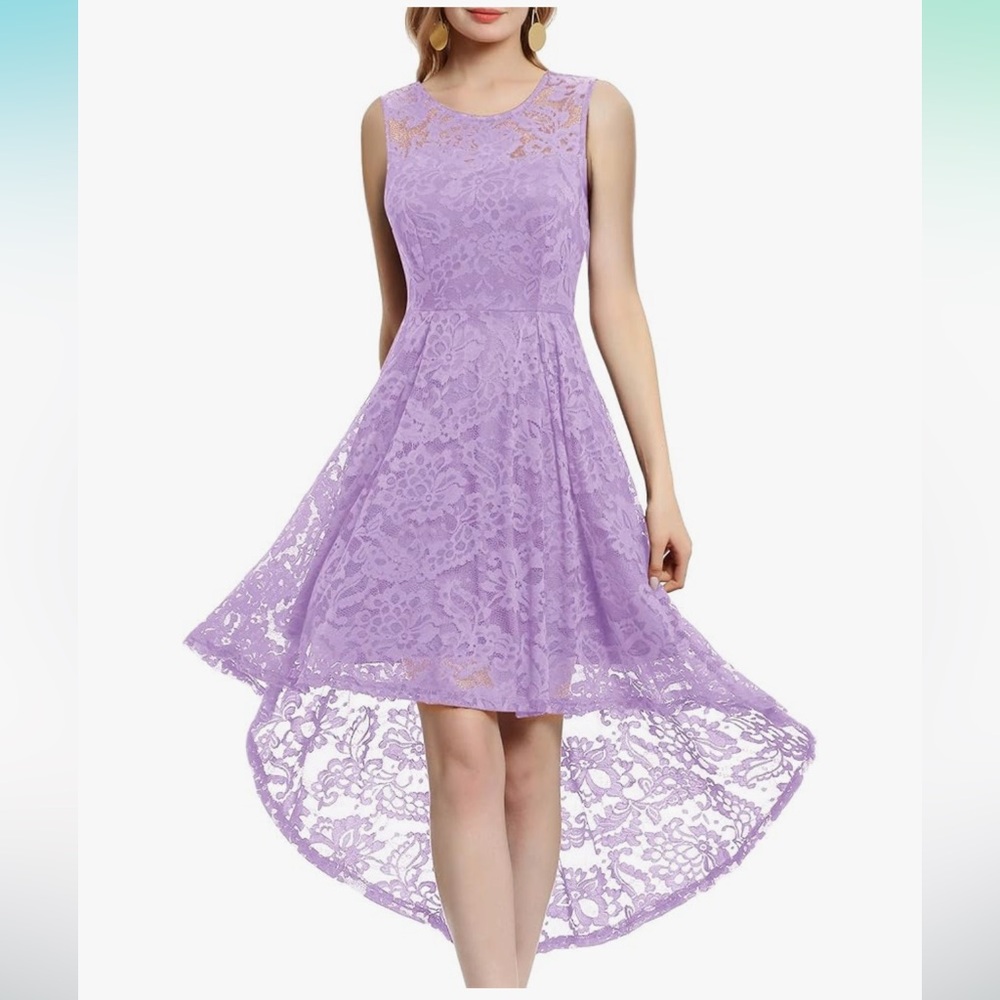Muadress | size medium | lavender high low dress